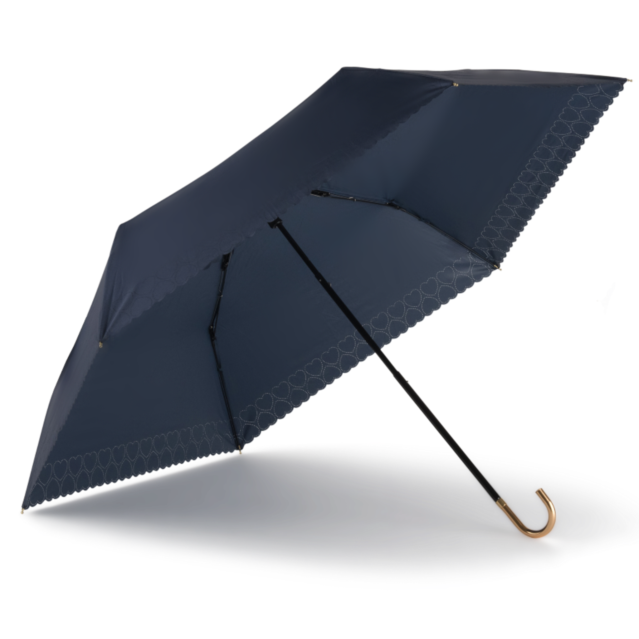 Romantic Breezer – with heart details & gold handle