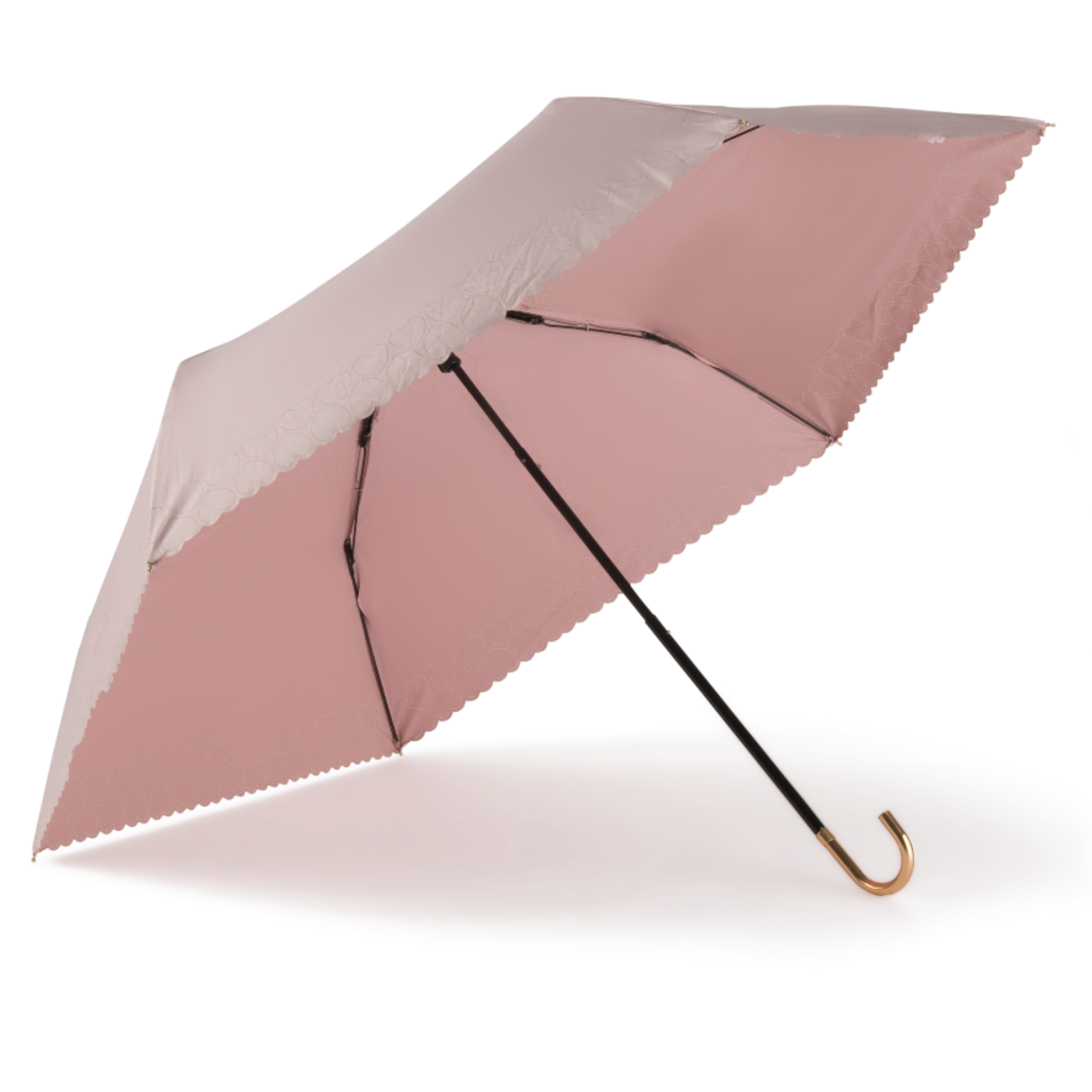 Romantic Breezer – with heart details & gold handle