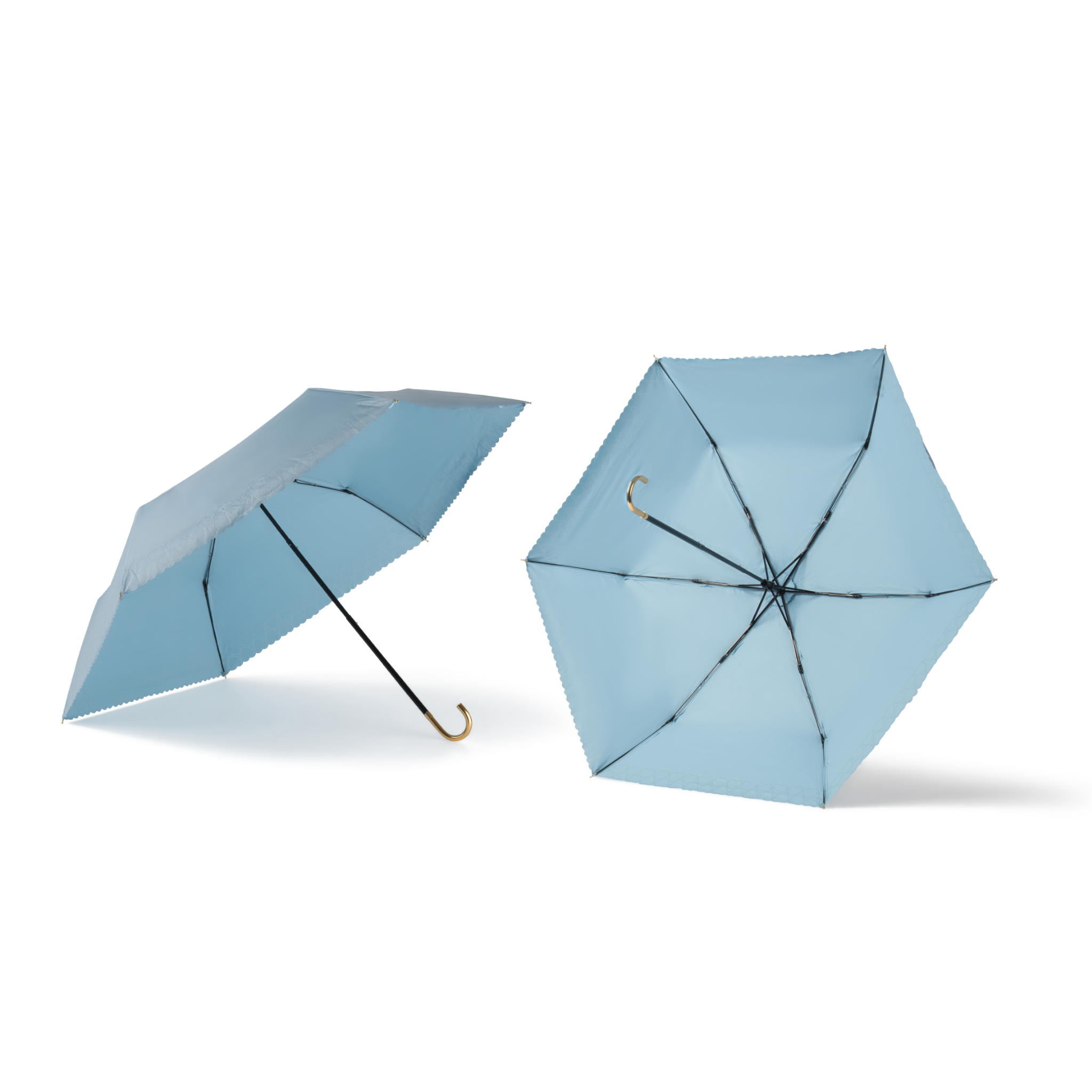 Romantic Breezer – with heart details & gold handle